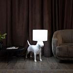 Лампа COLLECTION OF DOGS с абажуром Бультерьер варинант исполнения - 3 | Loft Concept в Костроме