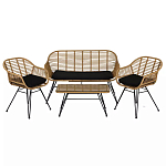 Кушетка плетеная из ротанга Wicker Сouch варинант исполнения - 5 | Loft Concept в Костроме