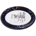 Сервиз обеденный из фарфора с изображением лошадей на 6 персон 23 предмета Porcelain Horse Set варинант исполнения - 2 | Loft Concept в Костроме