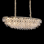 Люстра овальная с каскадом из подвесных прозрачных элементов Attractiveness варинант исполнения - 2 | Loft Concept в Костроме