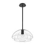 Подвесной светильник с прозрачным двойным стеклянным плафоном в форме купола и внутренней сферой Hinkley варинант исполнения - 2 | Loft Concept в Костроме