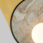 Бра с каменным диском в металлической раме Sandstone Painting варинант исполнения - 2 | Loft Concept в Костроме