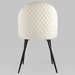 Мягкий стул в бежевом велюре Miruna Chair варинант исполнения - 4 | Loft Concept в Костроме