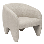 Дизайнерское кресло мягкое в белой обивке White Canvas варинант исполнения - 1 | Loft Concept в Костроме