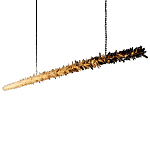 Люстра линейная светодиодная из необработанных кристаллов Mountain Comet варинант исполнения - 5 | Loft Concept в Костроме