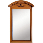 Настенное зеркало в деревянной раме орехового цвета Guirlande de Roses Walnut Color Mirror варинант исполнения - 1 | Loft Concept в Костроме