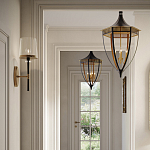 Подвесной светильник в форме фонаря чёрного цвета Black Lantern варинант исполнения - 3 | Loft Concept в Костроме