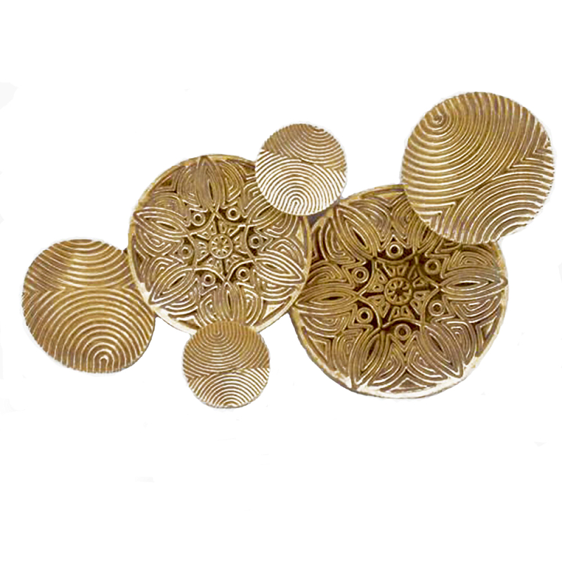 Панно настенное Blank Sheet Gold Ornament Золотой Панно настенное Blank Sheet Gold Ornament Золотой в Костроме | Loft Concept