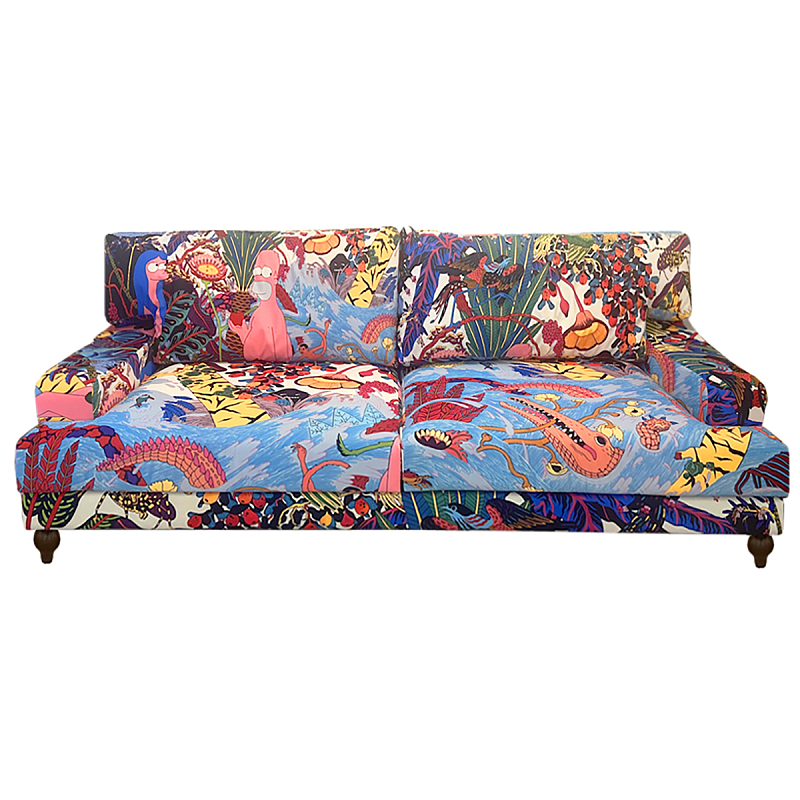 Премиальный Акцентный Диван Simpsons in Paradise Pop Art Sofa Мульти в Костроме | Loft Concept 