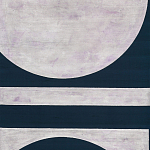 Обои ручная роспись в стиле Арт-деко Assemblage Aluminium Leaf with désargenter pearlescent antiquing варинант исполнения - 2 | Loft Concept в Костроме