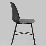 Стул из прочного пластика на металлическом основании Anora Black варинант исполнения - 3 | Loft Concept в Костроме