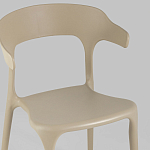 Бежевый стул из прочного PP-пластика JORIS варинант исполнения - 7 | Loft Concept в Костроме