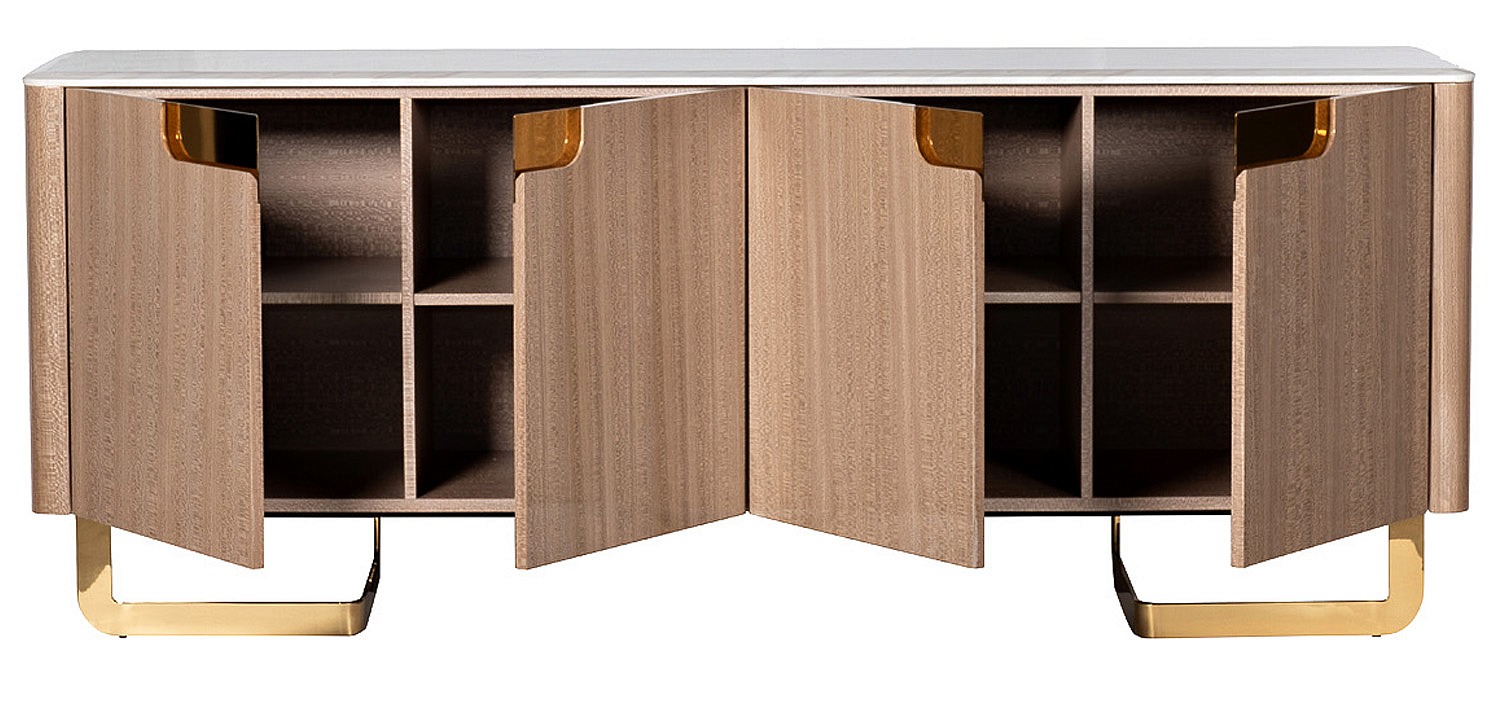 Комод длинный на металлических ножках Bertran Chest of Drawers Комод длинный на металлических ножках Bertran Chest of Drawers - Loft-Concept в Костроме