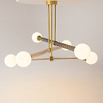 Люстра со стеклянными вставками Helios варинант исполнения - 2 | Loft Concept в Костроме