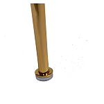 Стул велюровый хаки на золотистых металлических ножках Vendramin Chair варинант исполнения - 6 | Loft Concept в Костроме