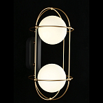 Бра настенное с 2 белыми плафонами Karina варинант исполнения - 2 | Loft Concept в Костроме