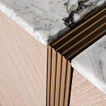 Тумба под телевизор с мраморной столешницей Uniqueness Marble варинант исполнения - 3 | Loft Concept в Костроме