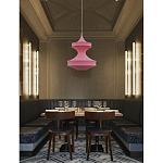 Подвесной вязаный розовый светильник «Моника» варинант исполнения - 2 | Loft Concept в Костроме