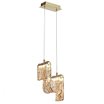 Подвесной светильник волнистой формы из фактурного стекла Wave варинант исполнения - 3 | Loft Concept в Костроме