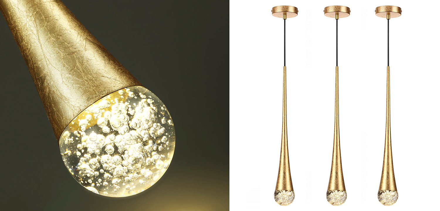 Подвесной светильник Golden Drop Lamp Подвесной светильник Golden Drop Lamp - Loft-Concept в Костроме