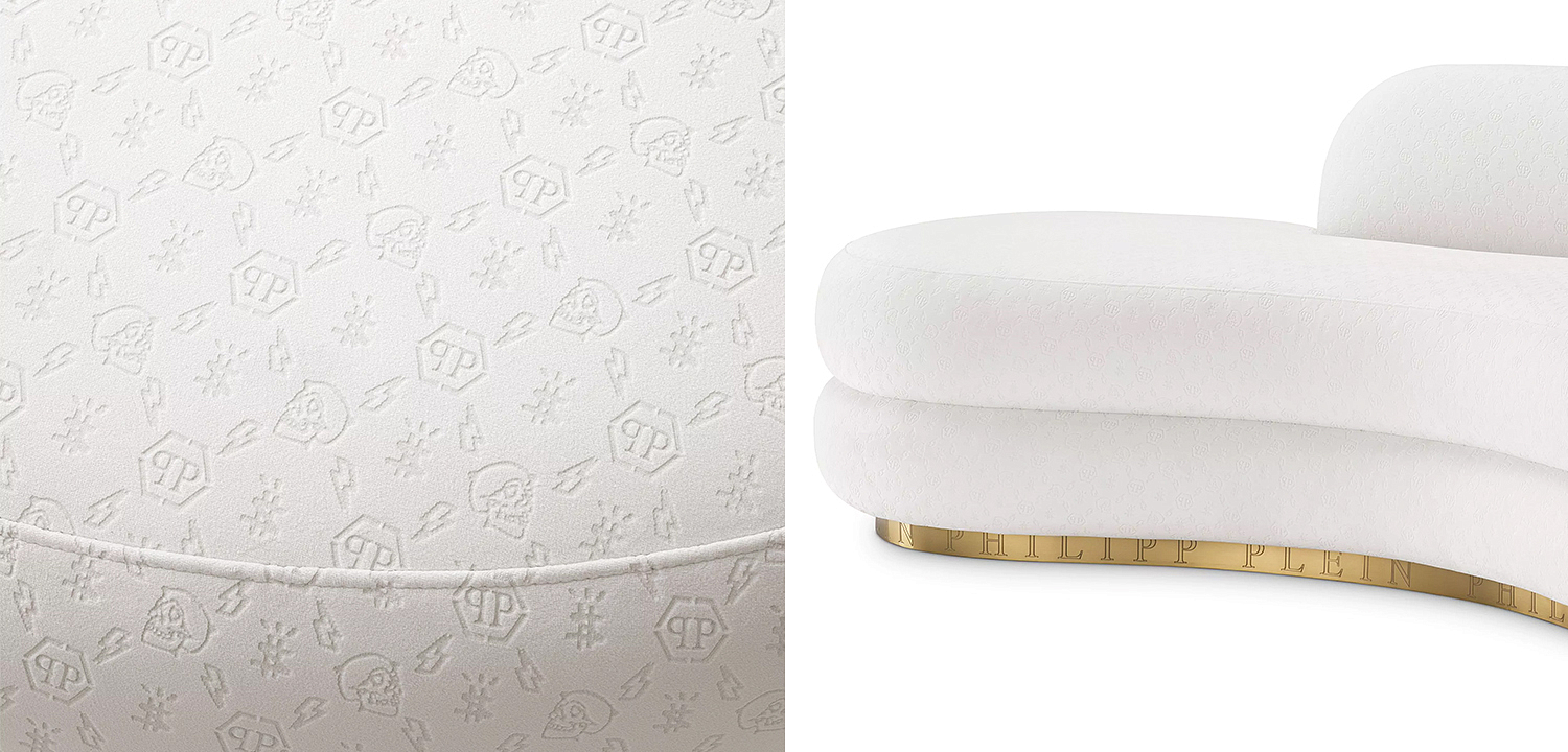 Диван белый Philipp Plein Sofa Icon Диван белый Philipp Plein Sofa Icon - Loft-Concept в Костроме
