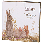 Тарелка закусочная из фарфора с изображением собаки Hunting Porcelain Collection варинант исполнения - 2 | Loft Concept в Костроме