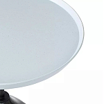 Кофейный столик с круглой столешницей и мраморным основанием Steel Reliability варинант исполнения - 4 | Loft Concept в Костроме