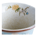 Ваза из голубого фарфора с бронзовыми элементами Blue Garden варинант исполнения - 4 | Loft Concept в Костроме