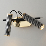 Бра с двумя цилиндрическими плафонами на магнитном креплении Bronze Concert варинант исполнения - 1 | Loft Concept в Костроме