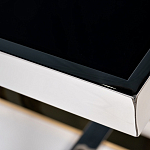 Столик журнальный квадратный с основанием в оттенках хром и золото Harmony Color and Shapes варинант исполнения - 2 | Loft Concept в Костроме