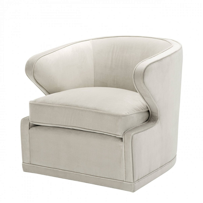Кресло Eichholtz Chair Dorset Pebble Grey Белый Кресло Eichholtz Chair Dorset Pebble Grey Белый в Костроме | Loft Concept