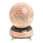 Часы настольные в виде шара из натурального камня Ball Stone Clock варинант исполнения - 3 | Loft Concept в Костроме