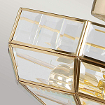 Потолочный светильник шестигранной формы с прозрачными стеклянным плафоном Elstead Lighting варинант исполнения - 12 | Loft Concept в Костроме