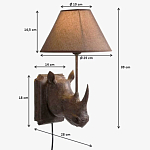 Бра Носорог Rhinoceros варинант исполнения - 7 | Loft Concept в Костроме