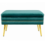 Мягкая банкетка с зоной для хранения Casket Green варинант исполнения - 1 | Loft Concept в Костроме