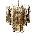 Люстра из круглых стеклянных элементов Vienna варинант исполнения - 1 | Loft Concept в Костроме