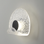 Бра из текстурированного прозрачного стекла с изогнутым краем Textured Glass  варинант исполнения - 2 | Loft Concept в Костроме