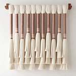 Плетеное настенное украшение с кистями Caballo Wall Hanging варинант исполнения - 3 | Loft Concept в Костроме