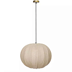 Подвесной светильник с бежевым тканевым абажуром Modern Textured Table Lamp варинант исполнения - 1 | Loft Concept в Костроме