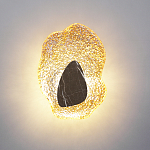 Бра с волнообразным стеклянным плафоном и вставкой из мрамора Liquid Stone варинант исполнения - 8 | Loft Concept в Костроме