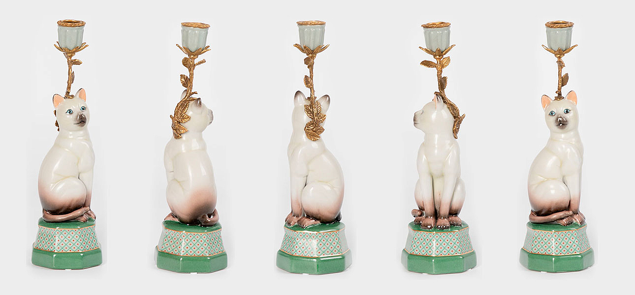 Подсвечник фигурка Кошка Candlestick cat Подсвечник фигурка Кошка Candlestick cat - Loft-Concept в Костроме