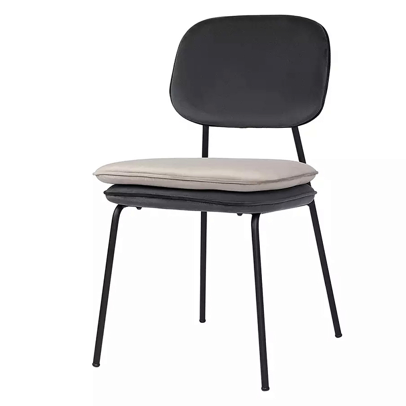 Стул с мягкой обивкой из велюра Soft Velor Chair Мульти Бежевый Стул с мягкой обивкой из велюра Soft Velor Chair Мульти Бежевый в Костроме | Loft Concept