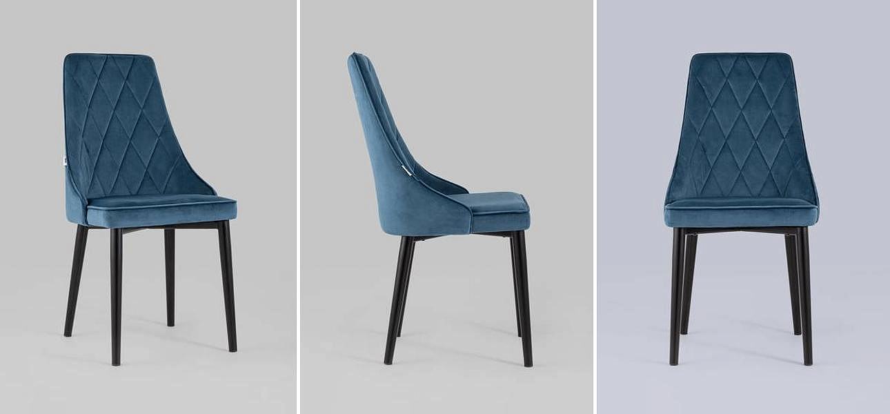Стул Versailles Chair Синий Велюр Стул Versailles Chair Синий Велюр - Loft-Concept в Костроме