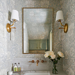 Зеркало прямоугольное в фактурной золотой раме Reflective Fabric варинант исполнения - 2 | Loft Concept в Костроме