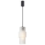 Подвесной светильник со стеклянным рифленым плафоном цилиндрической формы Eliara 13 варинант исполнения - 6 | Loft Concept в Костроме