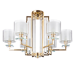 Люстра с 6-ю цилиндрическими плафонами из стекла Laurent варинант исполнения - 1 | Loft Concept в Костроме