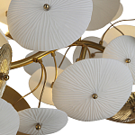 Люстра с белыми и золотистыми цветами G9 Dahlia Flowers Lamp варинант исполнения - 5 | Loft Concept в Костроме