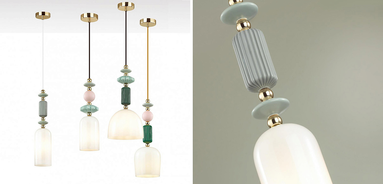 Подвесной светильник Iris hanging lamp gray Подвесной светильник Iris hanging lamp gray - Loft-Concept в Костроме