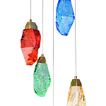 Потолочный светильник с пятью цветными плафонами Soar Colorful Lamp варинант исполнения - 4 | Loft Concept в Костроме