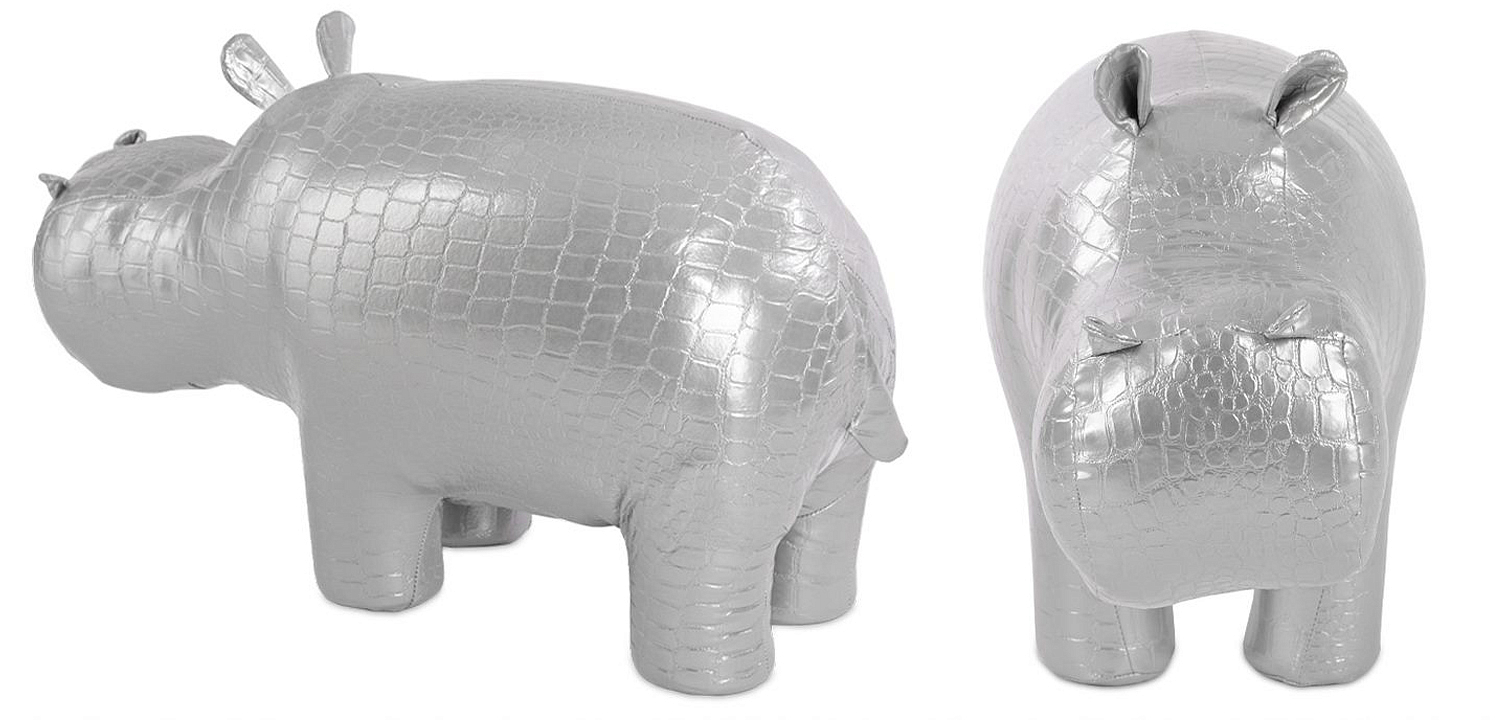 Пуф Бегемот Poof Hippo silver Пуф Бегемот Poof Hippo silver - Loft-Concept в Костроме